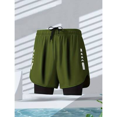 T 11161 Double Layer Swim Trunks 双层泳裤