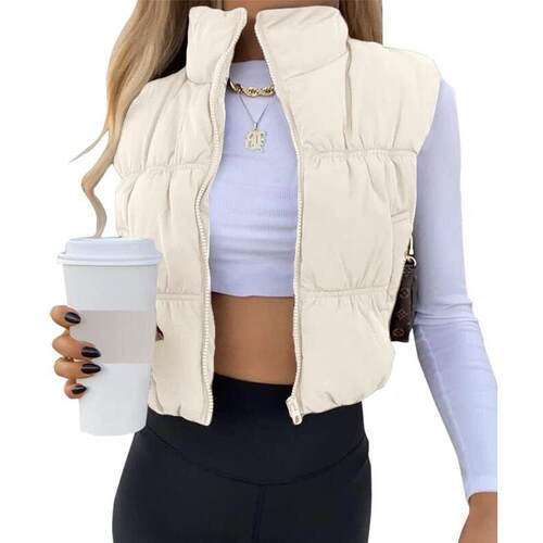 H 79337 Women's High Waist Zip Vest 腰拉链马甲