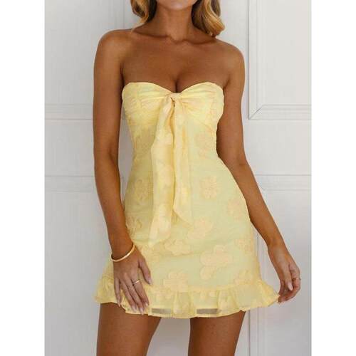 H 99204L Sexy Slim Fit Straps Dress 抹胸连衣裙