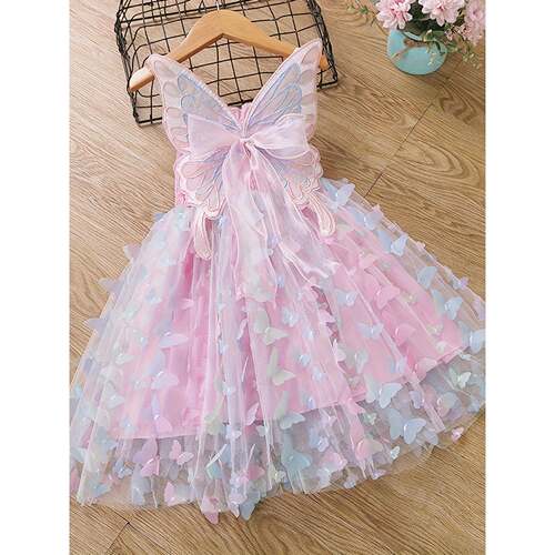 O 84829 Children's Butterfly Dress 女童蝴蝶裙