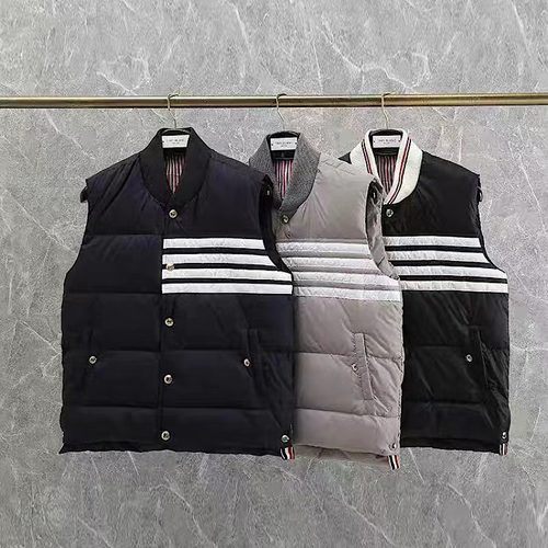 TB冬季男女款宽松无袖羽绒服马甲