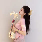 赠退货宝 TUMA TB超细精100%德国扬子纱秋季 蚕丝羊毛短袖 圆领薄