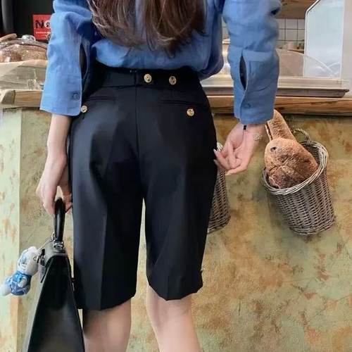 TB夏季羊毛休闲裤百搭西装短裤