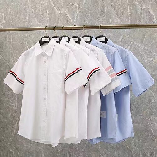 TNNETB夏季白色短袖衬衫衬衣