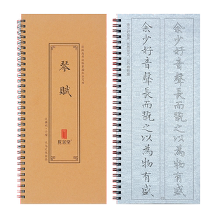 包邮初学文徵明小楷水写布琴赋书法练习临摹描红字帖万次重复使用加厚书法水写布无纺布毛笔帖