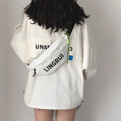 时尚简约斜挎包潮牌胸包腰包