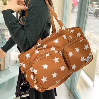 短途出行大容量旅行包女轻便休闲便携行李袋手提包运动健身瑜伽包