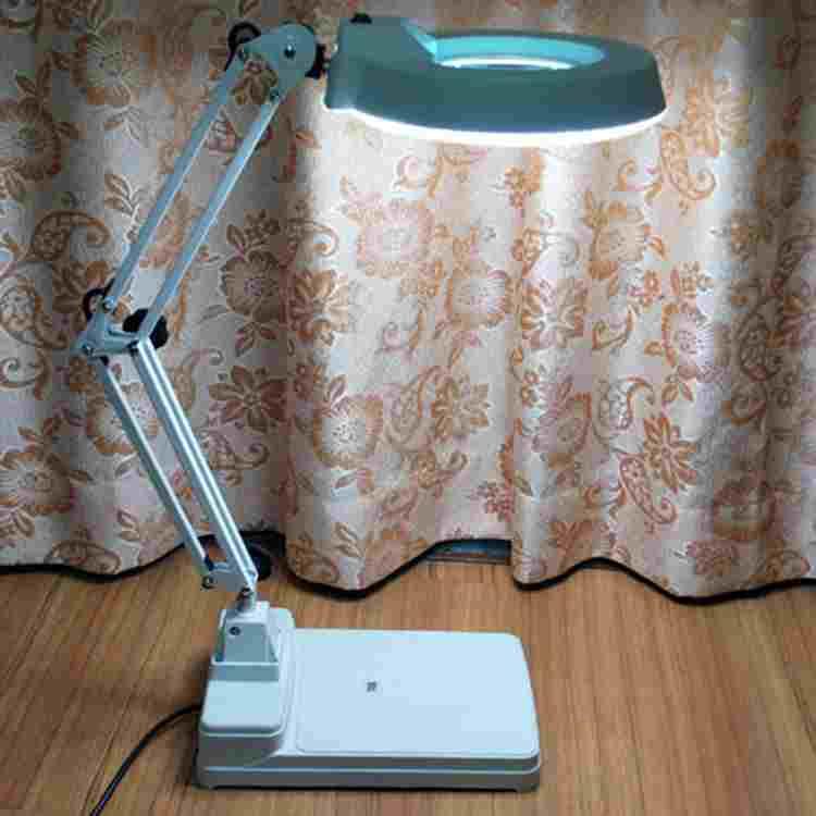 10倍放大22W照明可折叠可伸缩台灯放大镜电子焊接辅助放大镜照明