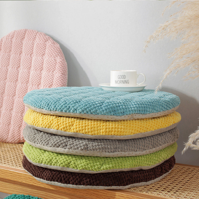 四季加厚圆形餐桌座垫椅子坐垫办公室学生小坐垫圆凳屁股垫纯色,居家布艺,椅垫,淘宝优惠券,粉丝福利购,淘宝优惠卷