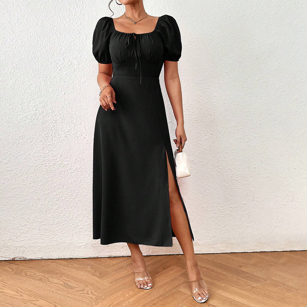 e Design Sense, Small and Popular Split hem Dress for Women 女装/女士精品 连衣裙 原图主图