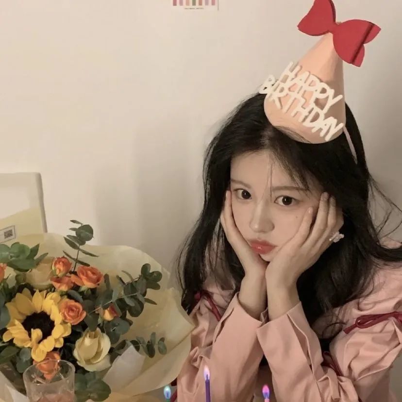 生日帽高级感女孩ins风无