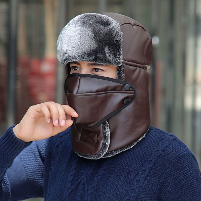 东北大皮帽子雷锋帽冬季