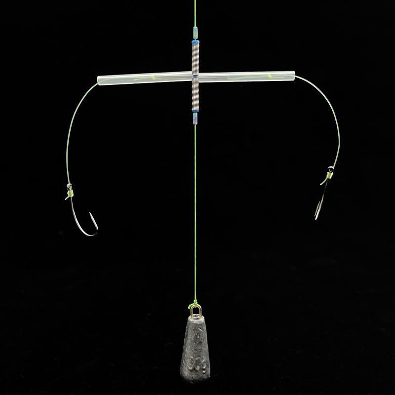 反底连接器十字分钩器闷竿线组反底钓风筝钓组t型倒钓配件防缠绕