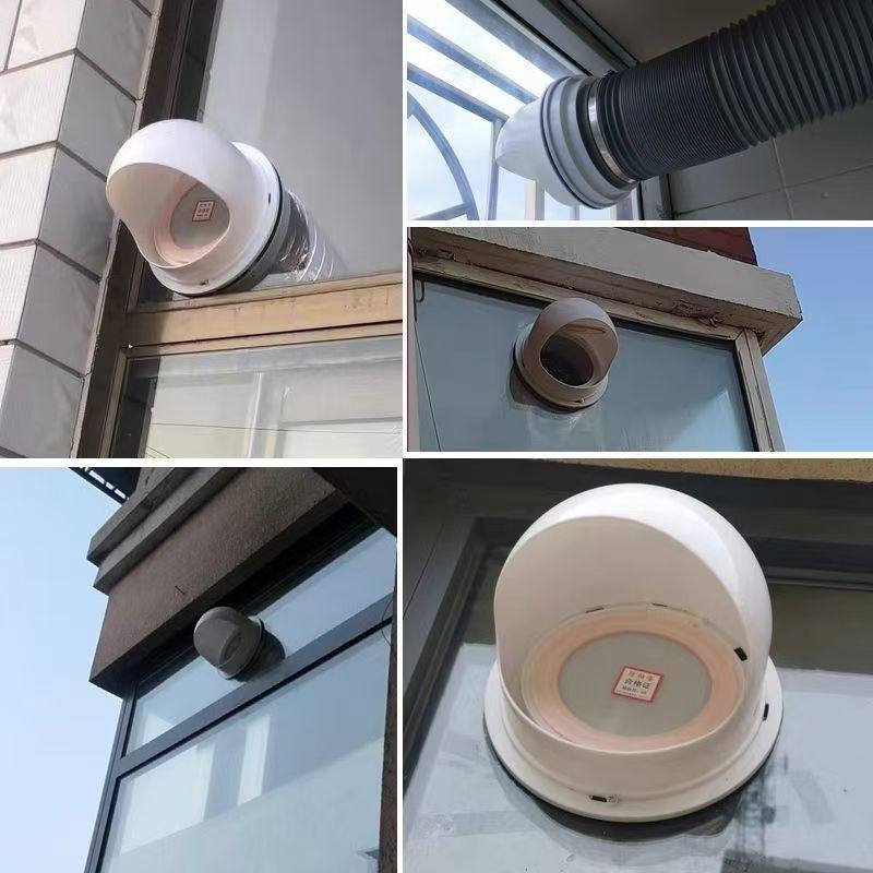 油烟机排烟管遮挡罩厨房油烟机排烟通风管室外穿墙风帽外墙排烟防
