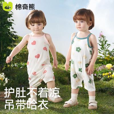 婴儿衣服连体男女童夏季薄款睡衣