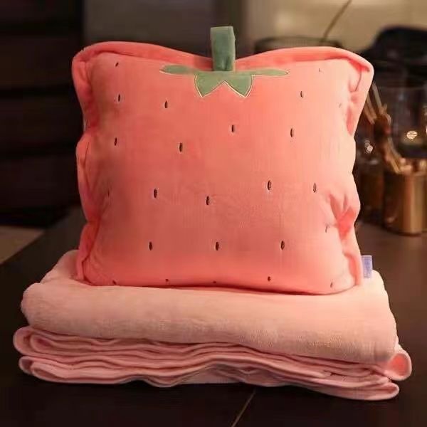 办公室午睡小被子可收纳三合一抱枕被子两用趴睡枕被子儿童车用车