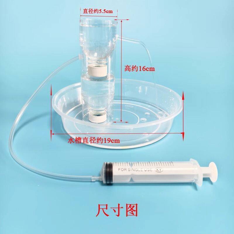 活塞式抽水机材料制作简易活塞式抽水机抽水泵模型创意科技小发明