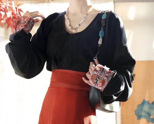 原创汉服青泠谷套装复原唐制汉服