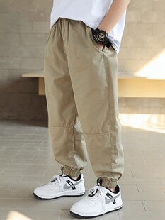 儿童防蚊裤 子夏季 纯棉宽松休闲裤 2024夏装 中大童 童装 新款 男童薄裤