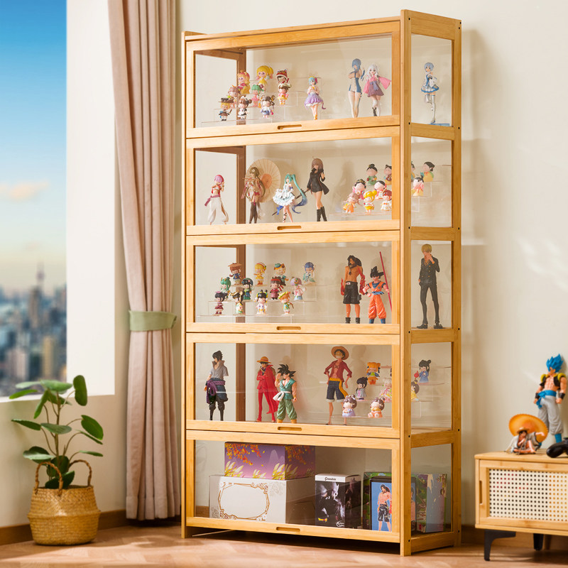 手办展示柜吧唧展示架亚克力透明柜客厅模型摆件收纳柜家用陈列柜,住宅家具,家用陈列柜,淘宝优惠券,粉丝福利购,淘宝优惠卷