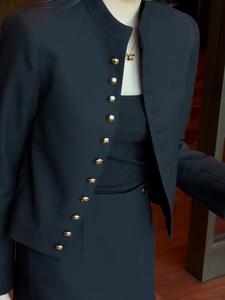 秋季新款女装套装今年流行爆款高级感小洋装正式场合黑色西装外套