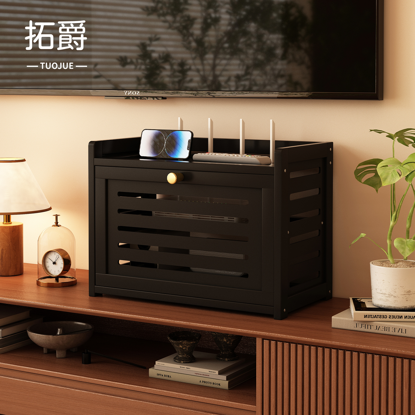 【路由器有“家”了！】收纳架