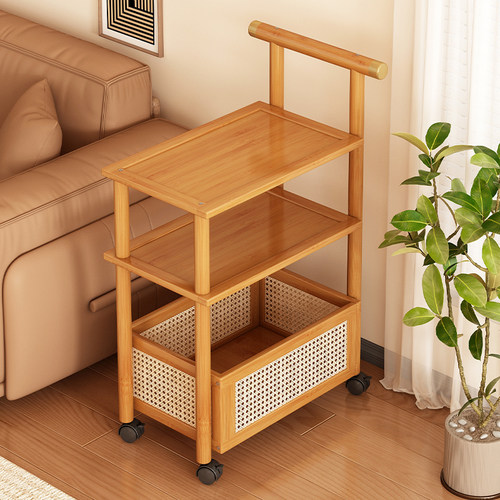 【带轮方便移动】移动边几小推车