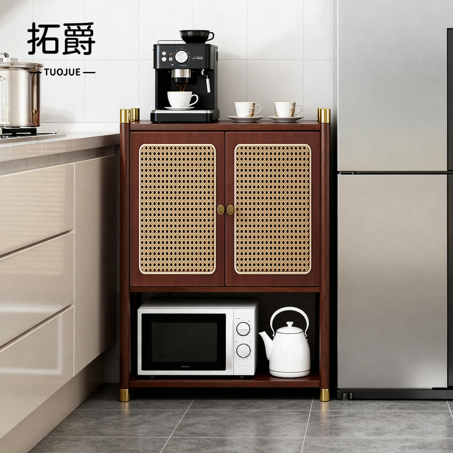 厨房乱糟糟？这款置物架来解决！