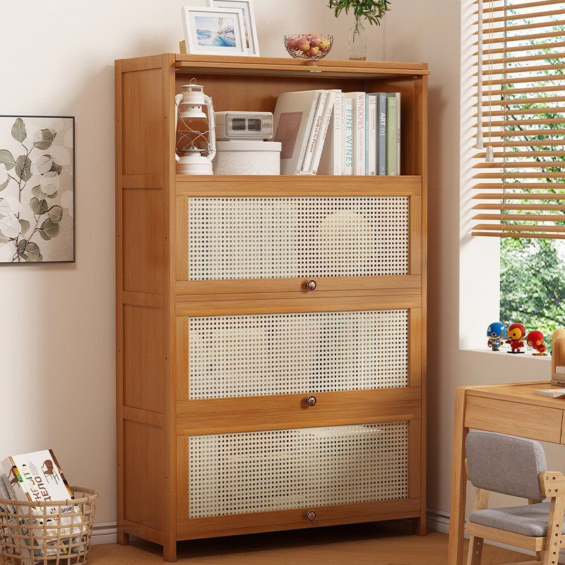 书架落地置物架子家用大容量收纳柜防尘多层收纳层架多功能书柜新,住宅家具,书架,淘宝优惠券,粉丝福利购,淘宝优惠卷