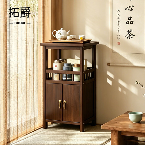 【喝茶人必备】茶室小茶几博古架