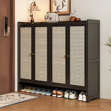 入户鞋柜家用门口收纳柜一体靠墙非实木多层大容量玄关柜2025新款