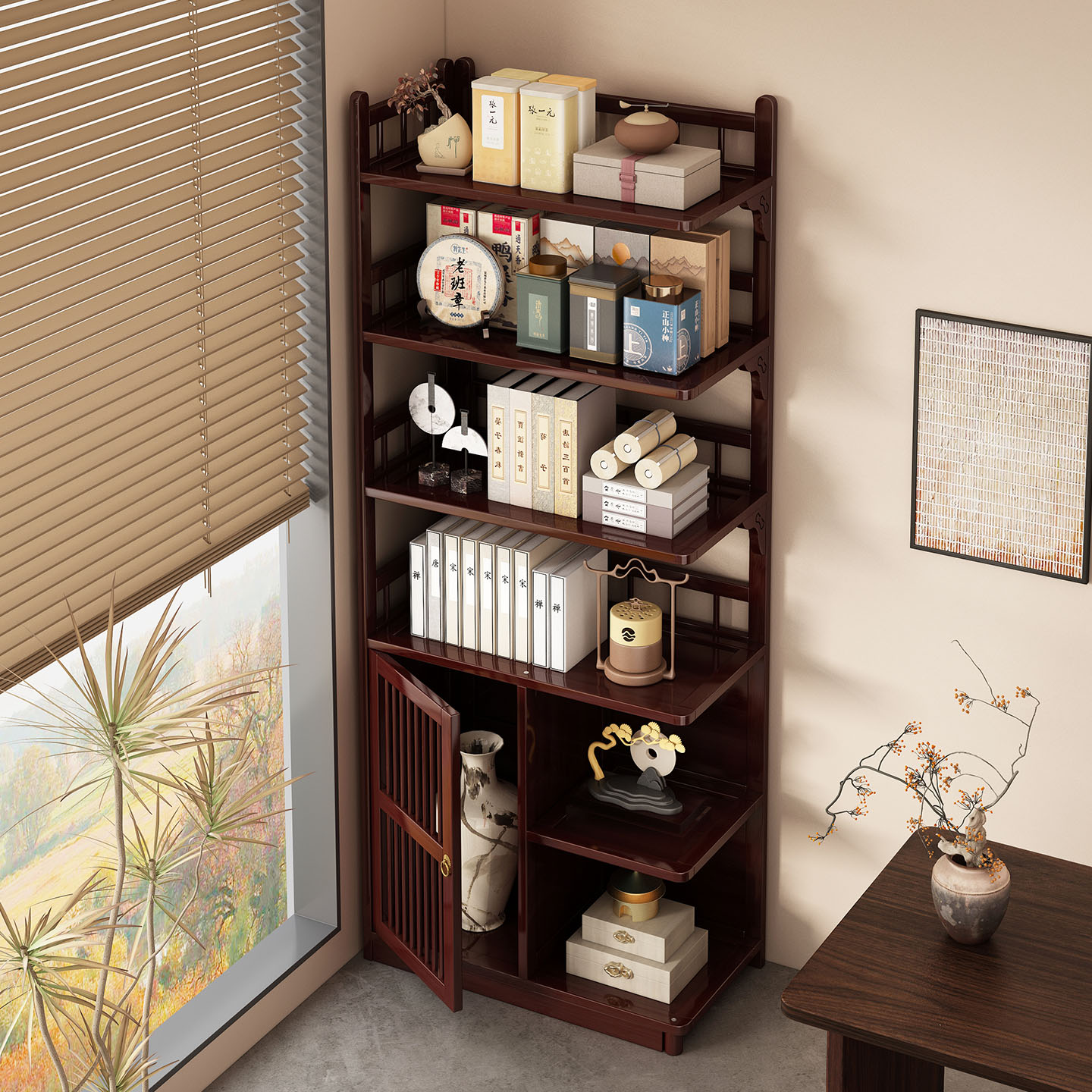 【省空间】墙角置物架转角柜