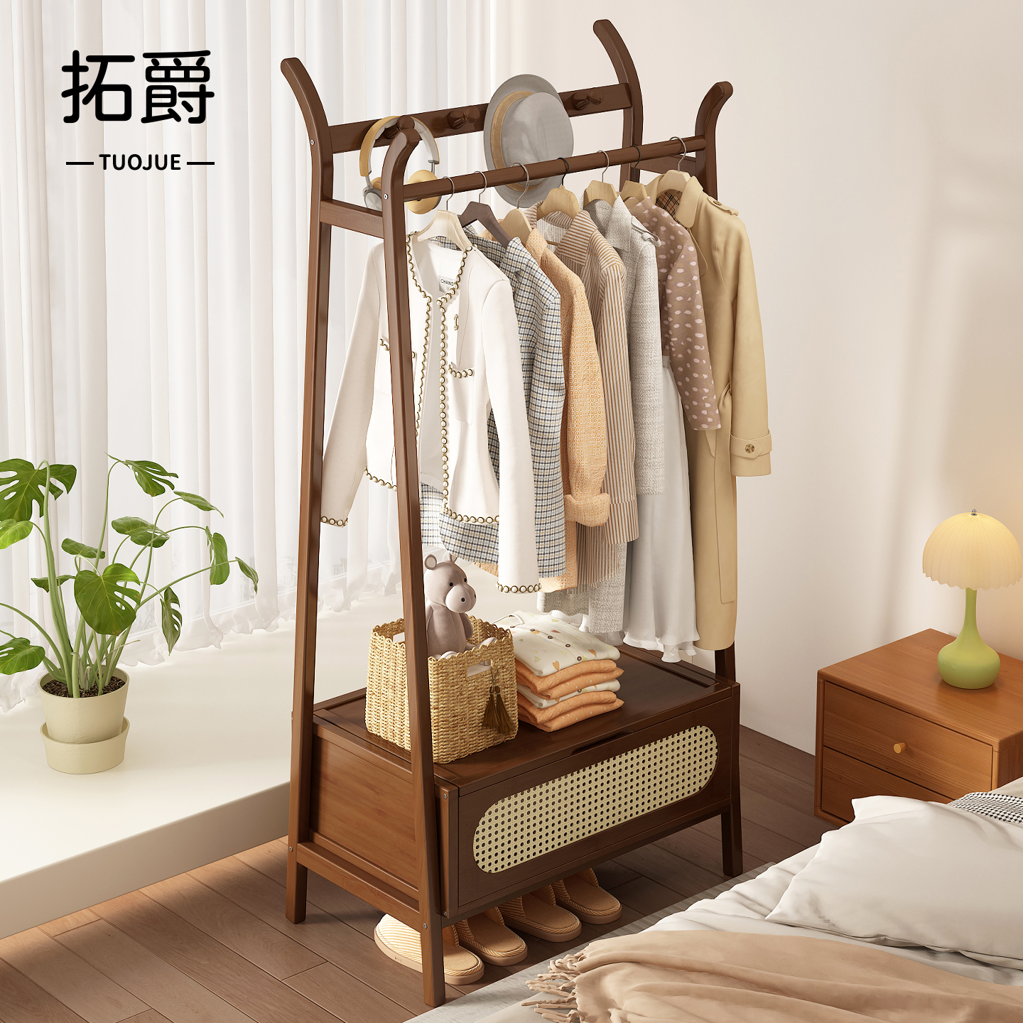 【加厚加固】衣帽架衣服挂架