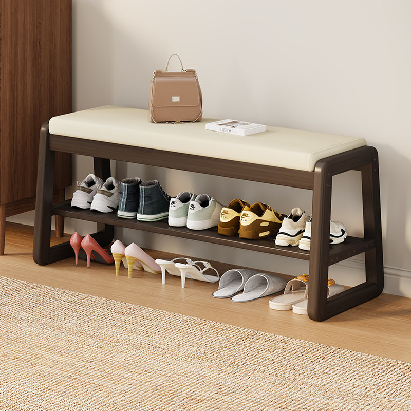 换鞋凳家用门口入户穿鞋凳软包凳子现代简约玄关实木鞋架2025新款,住宅家具,换鞋凳,淘宝优惠券,粉丝福利购,淘宝优惠卷