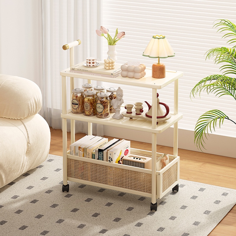 【爆款推荐】移动奶油风沙发边几