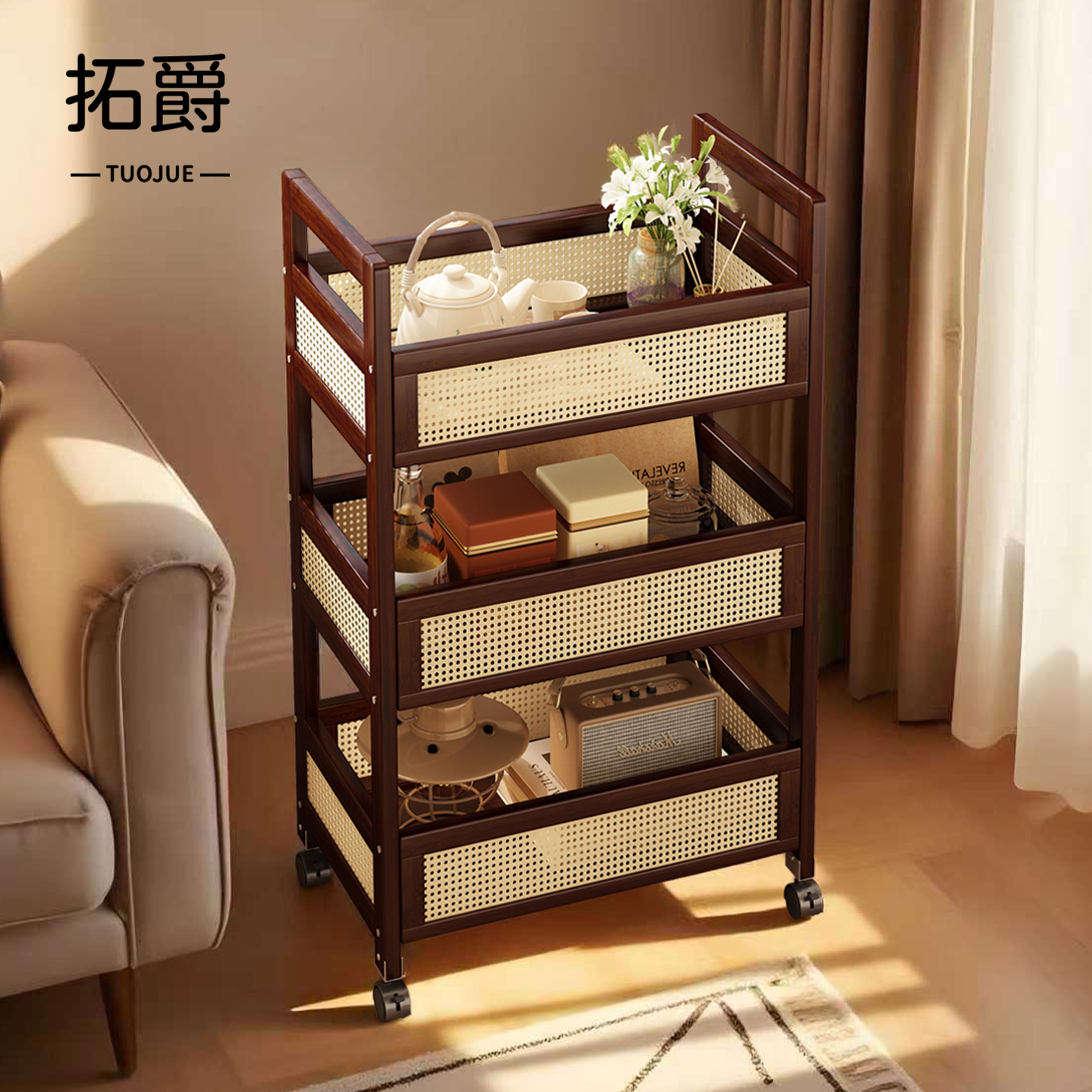 【新款大优惠！】小推车置物架