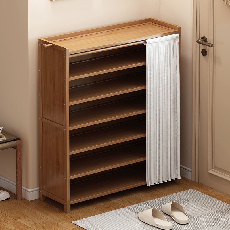 拓爵现代简约带帘防尘鞋架