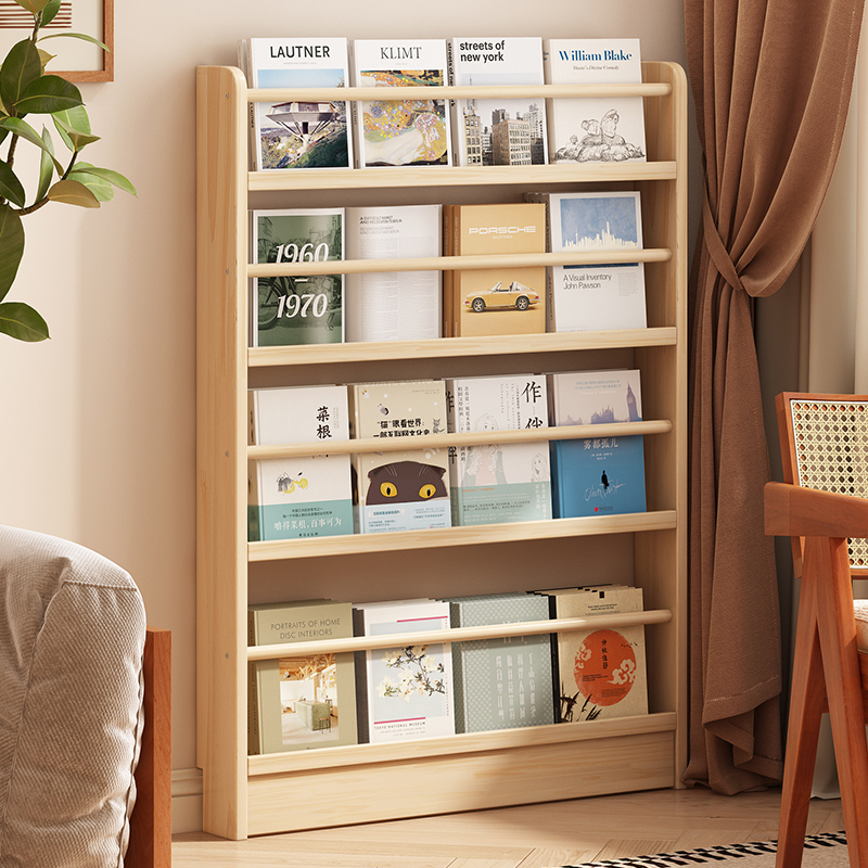 【全松木无漆无味】简易儿童书架