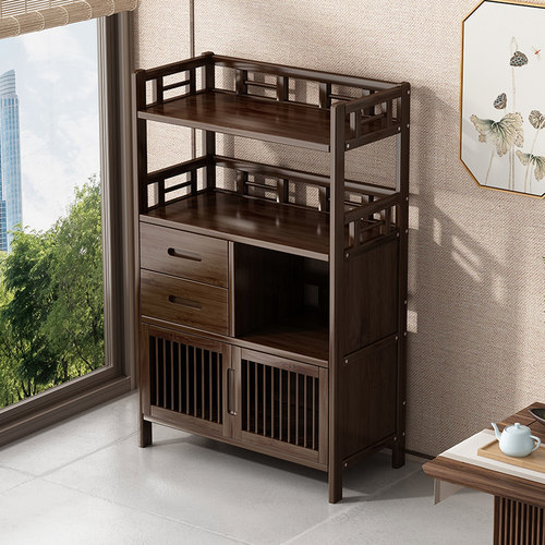 拓爵新中式博古架茶叶置物架