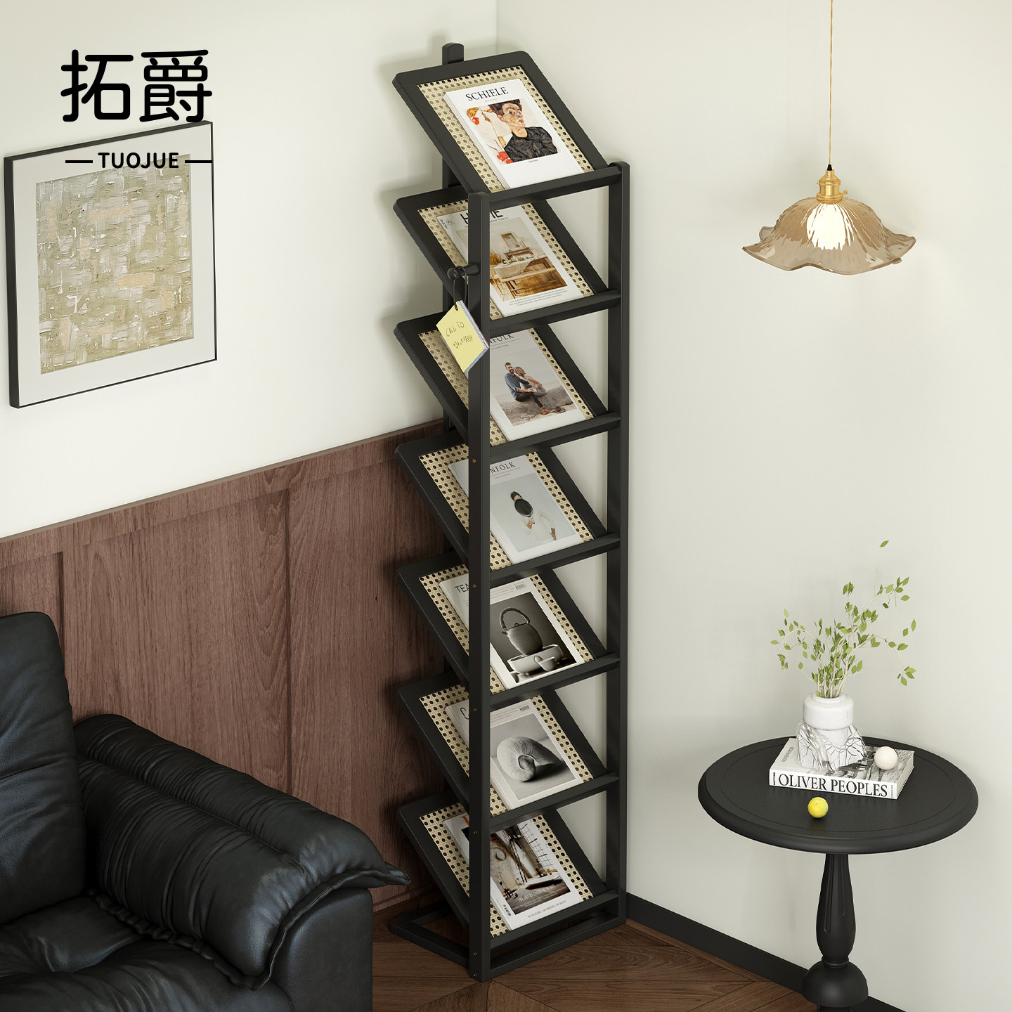 【加固新升级！】窄书架置物架