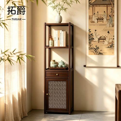 【加厚加固板材】小型博古架茶架