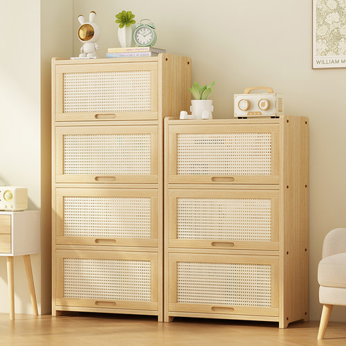 松木儿童书架落地置物架