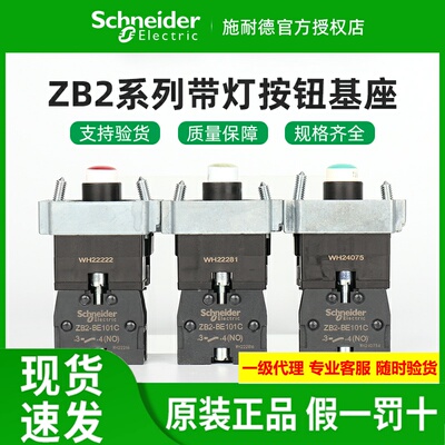 原装施耐德带灯基座ZB2BWB31C绿