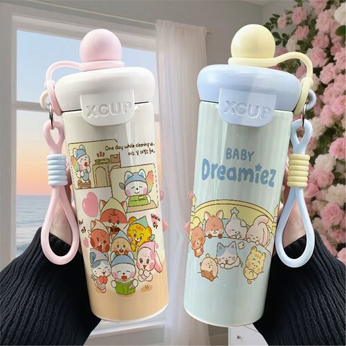 冬季喝水nctdream可爱卡通不锈钢