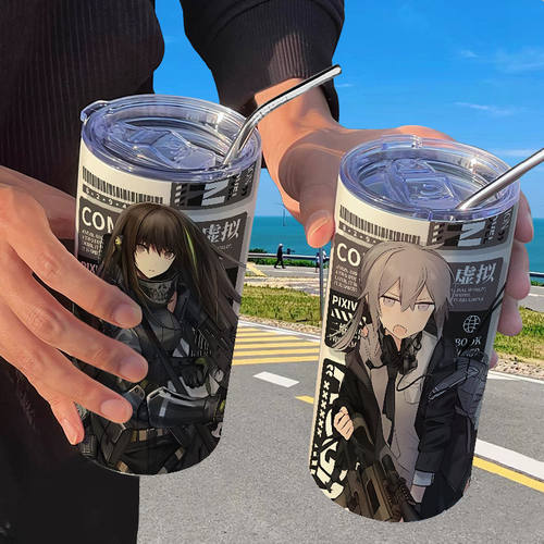HK416少女前线保温杯带吸管随行