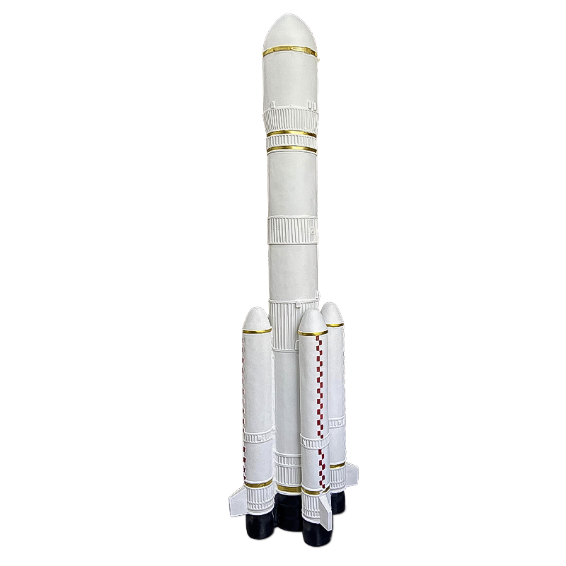 1.8米雕塑火箭模型大型落地摆件