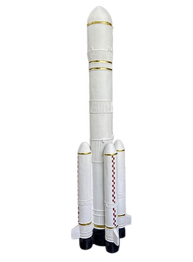 1.8米雕塑火箭模型大型落地摆件