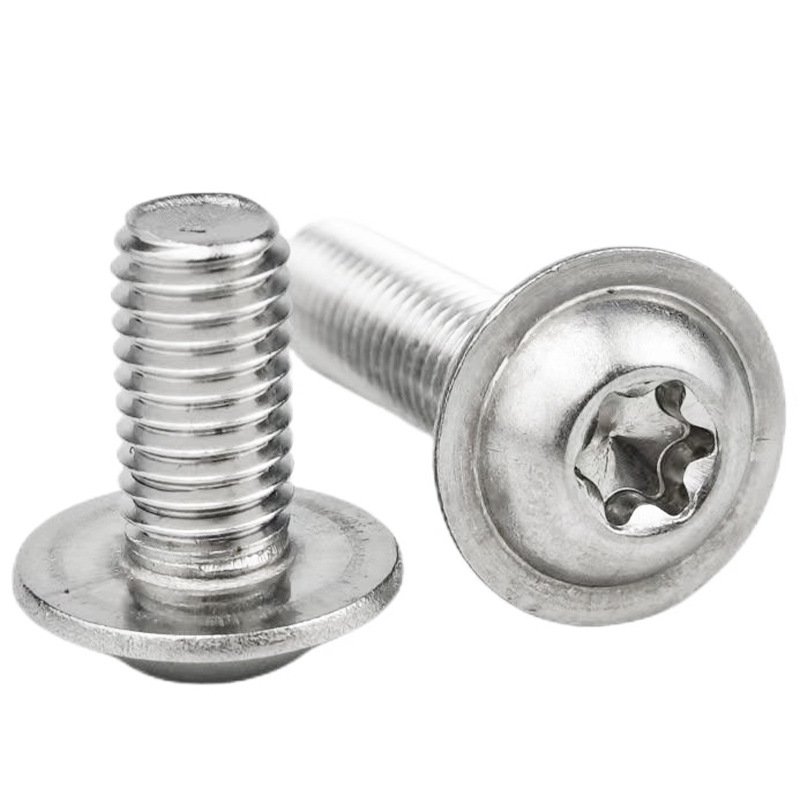 304不锈钢梅花螺丝带垫片内梅花螺钉带介子内六角螺栓M3M4 M5M6M8