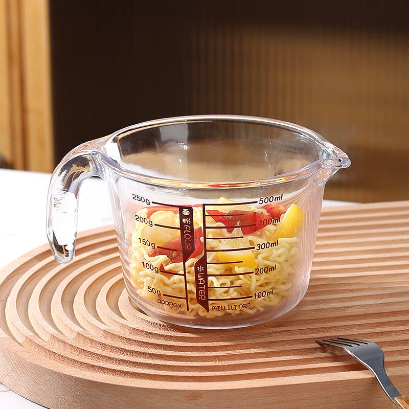 热牛奶专用杯牛奶杯微波炉可加热玻璃刻度加厚耐热耐高温大容量早