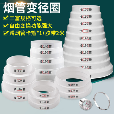 抽油烟机排烟管变径圈排风管大小转换接接头厨房烟管道止逆阀